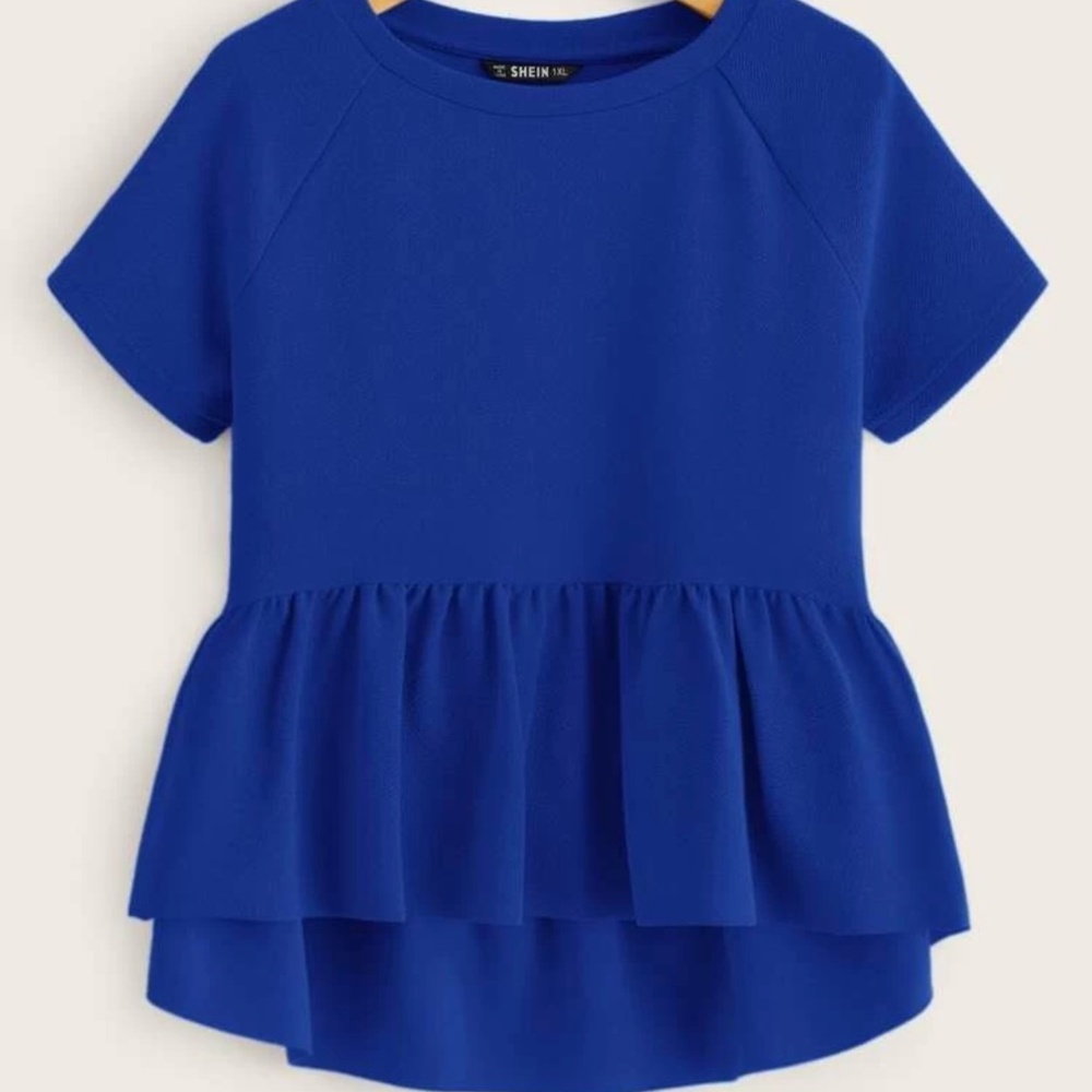 Never Worn-Peplum Top